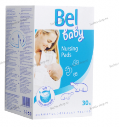 Bel Baby Nursing Pads - Вкладыши в бюстгальтер для кормящей мамы 30шт (4911916) - Интернет-магазин товаров для здоровья и красоты "Сорбис", Екатеринбург