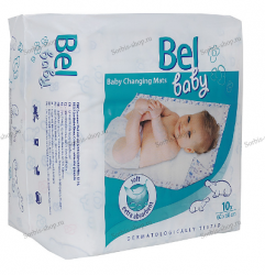 Bel Baby Changing Mats - Детские впитывающие пеленки 60x60см, 10шт (1619608) - Интернет-магазин товаров для здоровья и красоты "Сорбис", Екатеринбург